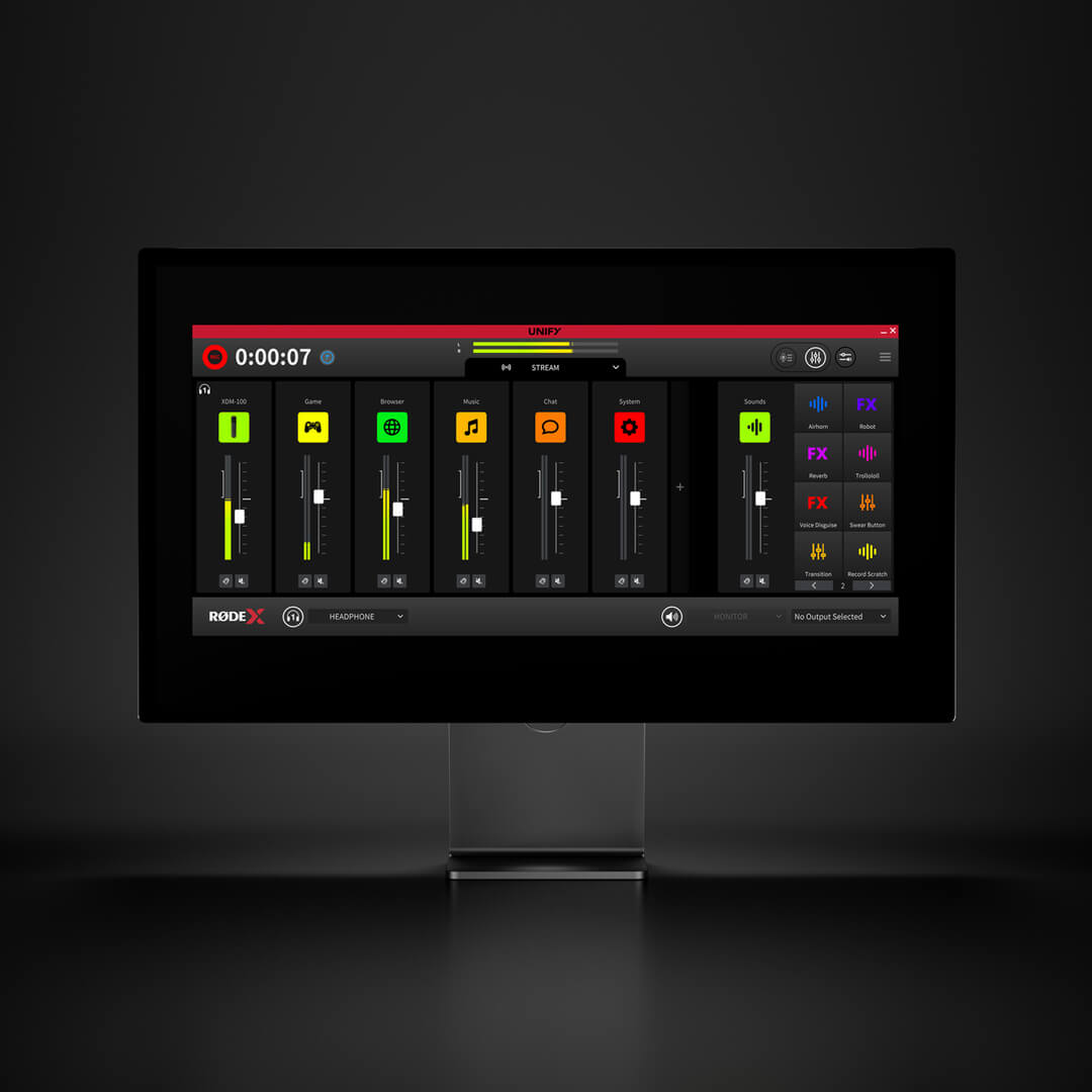UNIFY on monitor screen